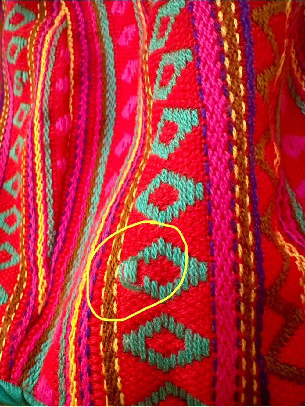 Judith March Strapless Embroidered Dress Southwestern Pink Turquoise Teal Mini L